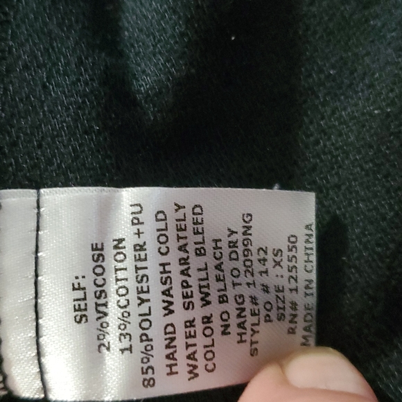 Fashion Nova Faux Black Leather Skirt XS - Picture 4 of 4